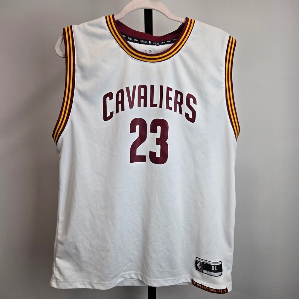 NBA Cleveland Cavaliers LeBron James 23 Jersey White XL Official Licensed Item